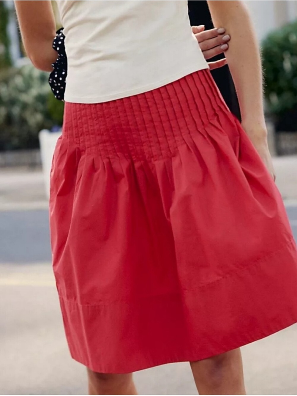 Free People Peyton Midi Skirt in Pink Size 2 NWT